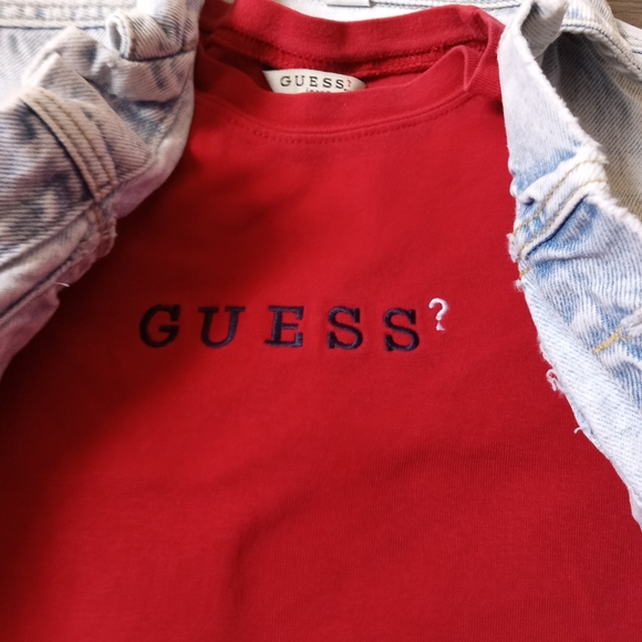 Guess tank top and ladies jean jacket bundle - Picture 3 of 4